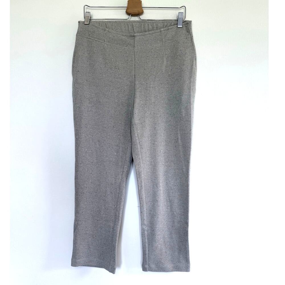 J JILL PureJill new cotton stretch khaki multi pull on stretch straight pants